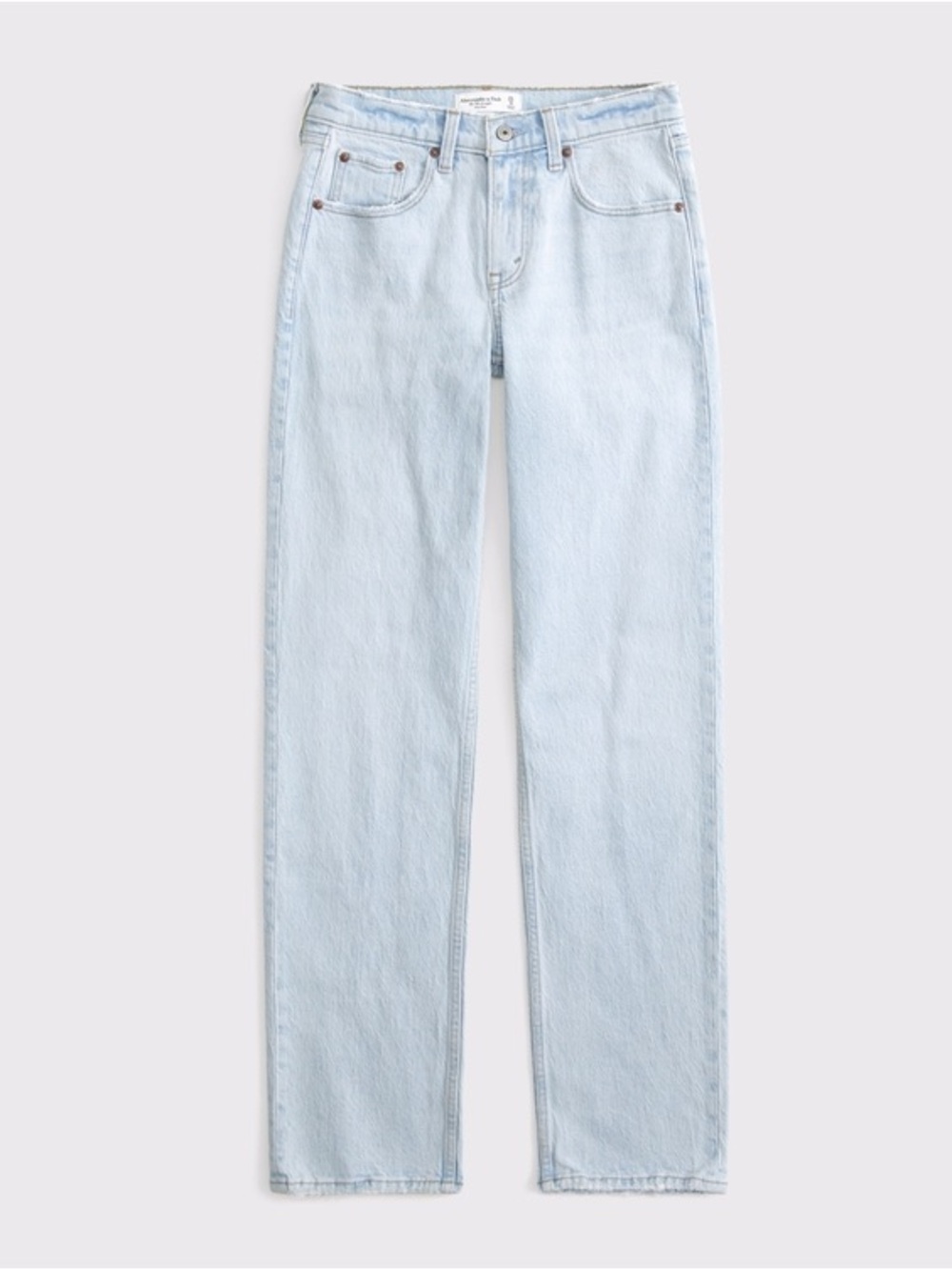 Abercrombie & Fitch Light Wash Mid-Rise ‘90s Straight Jeans